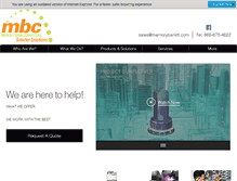 Tablet Screenshot of memorybanktt.com